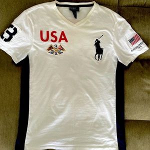 usa polo vneck tshirt